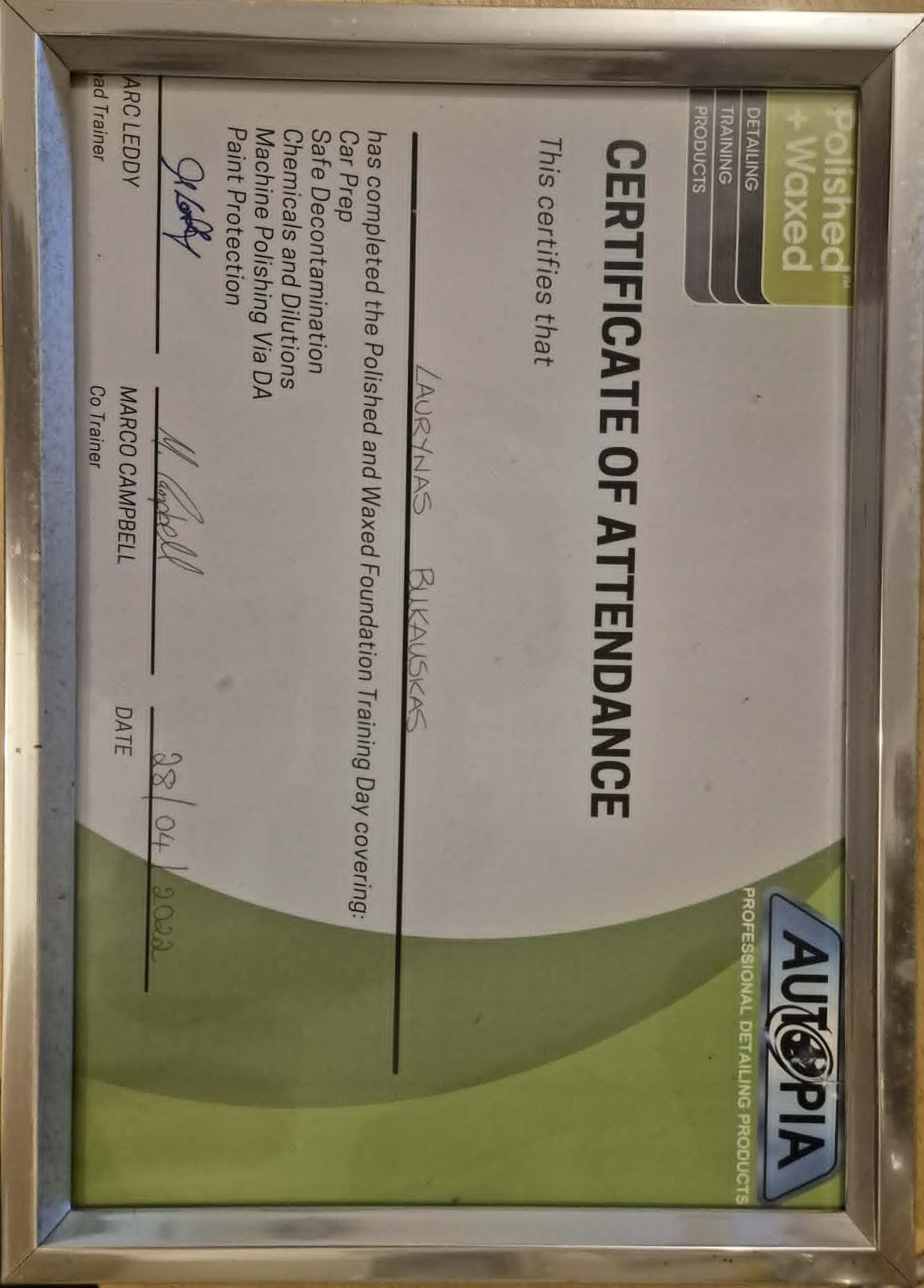 Autopia — Foundation Training (Polishing & Paint Protection)